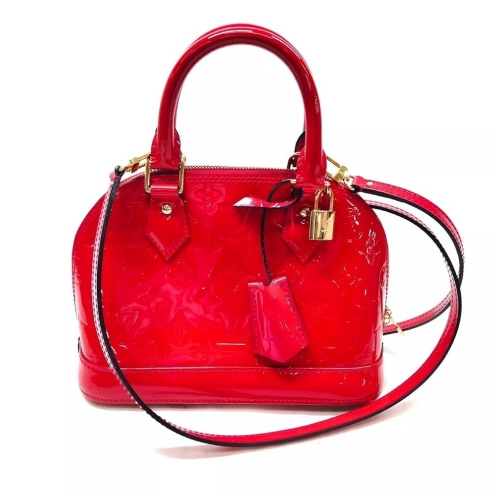 Louis Vuitton Patent Leather Handbag Authentic and Elegant